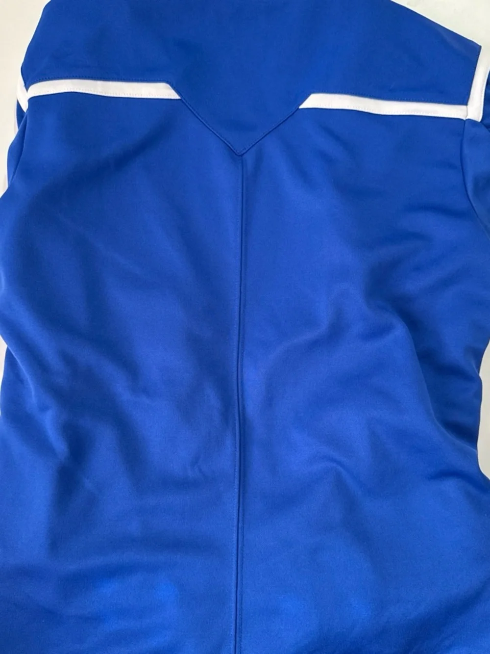 Nike Royal Blue Full-Zip Athletic Bomber Jacket with White Accents